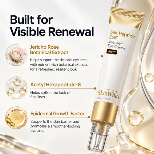 Peptide Nourishing Eye Cream for Reducing Dark Cilcles Hydrating Smoothing Fine Lines Improve Tired Puffy Eyes Brighten Eye Care